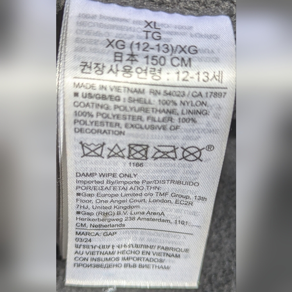 VGUC...GAP Kids ColdControl Max Shine Puffer Jacket Size Girls 12(XL) - Picture 9 of 10